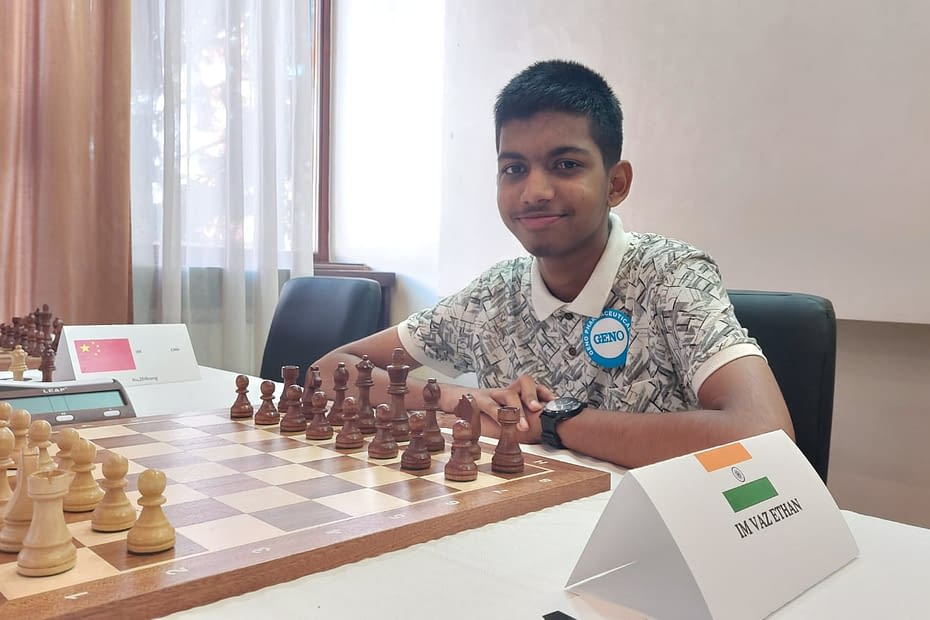 Ethan Vaz becomes Grandmaster at 14