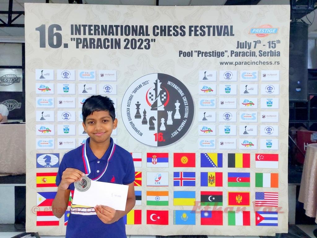 Ethan – Silver Medal at at Paracin Open (Blitz) 2023, Serbia