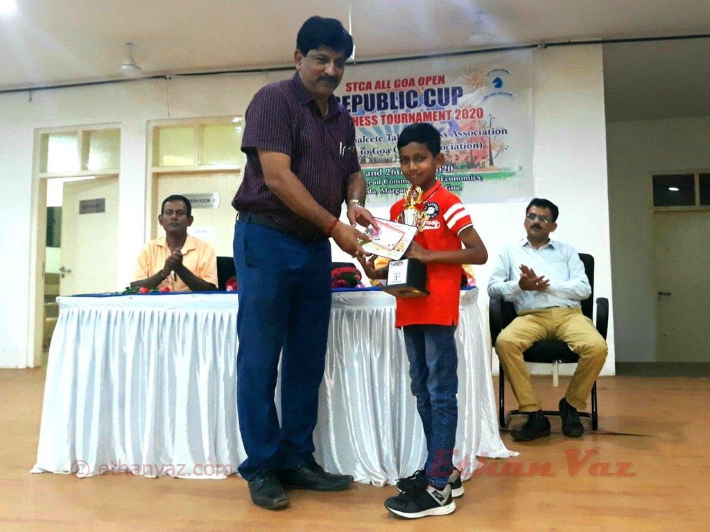 8-year old Ethan Scores Podium Finish at All Goa Open Tournament