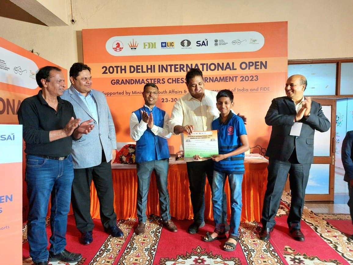 Ethan Vaz Delhi GM Chess tournament 2023